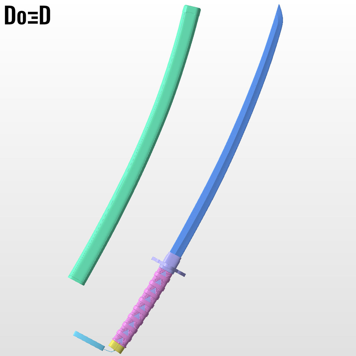 Katana Demon Slayer Zenitsu Agatsuma Sword | 3D Printable Model #ZA25