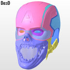 Zombie Captain America Helmet | 3D Printable Model STL #ZCT741