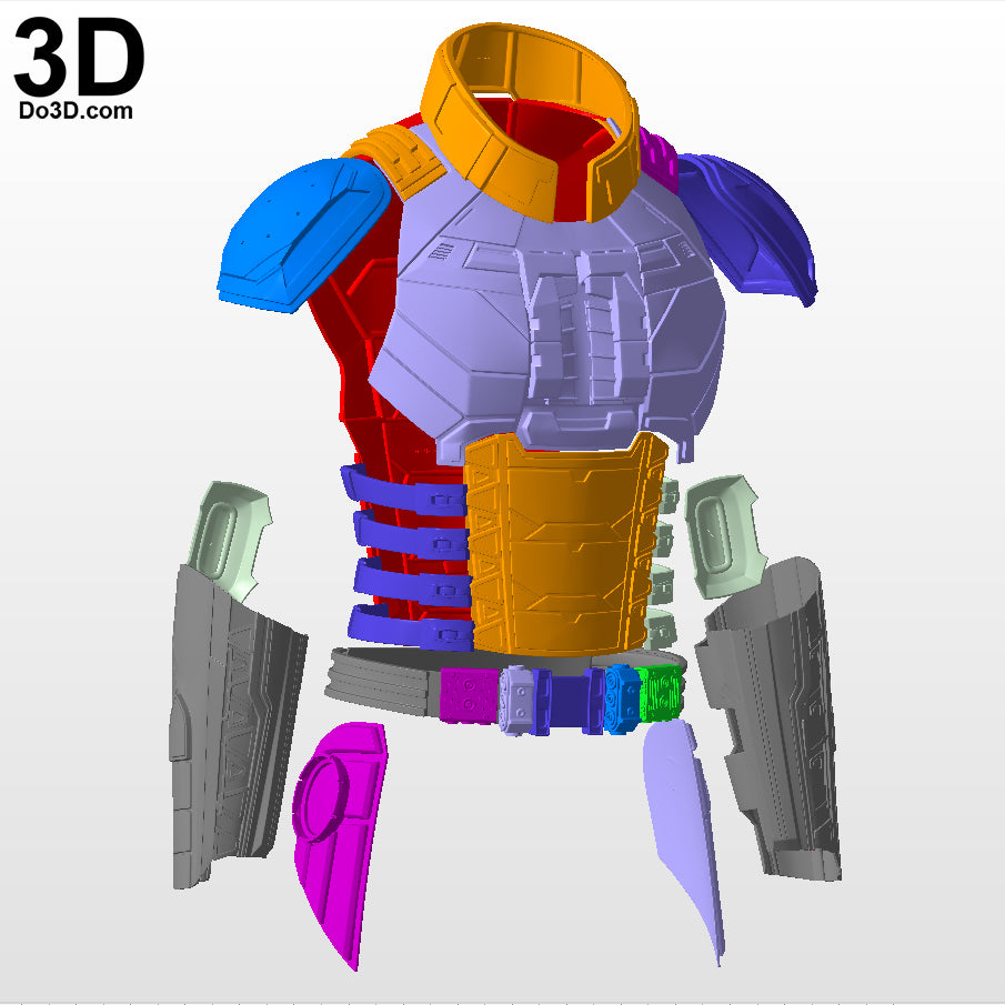 Bloodsport Body, Chest, Forearm, Gauntlet, Armors | 3D Printable Model #BL45