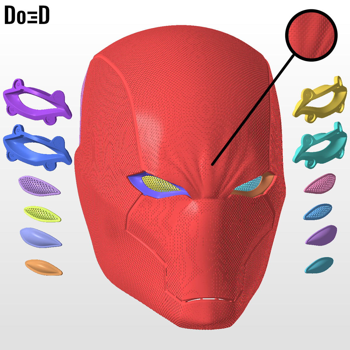 Red Hood Rebirth Helmet V2 | 3D Printable Model #3329