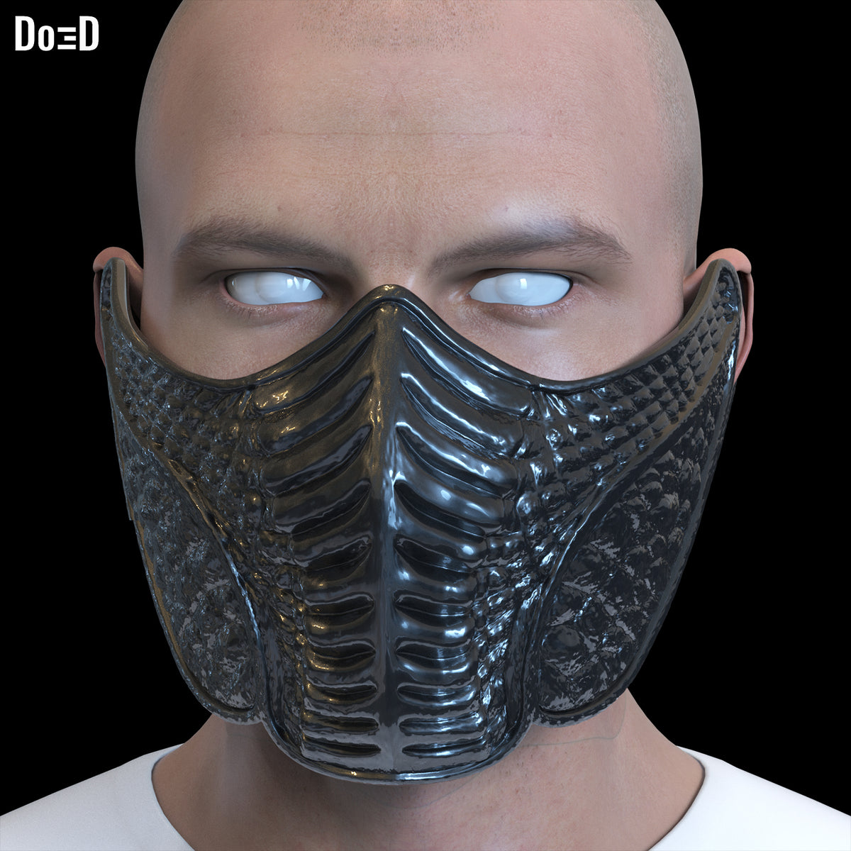 Noob Saibot Mask & Hood Bi-Han Mortal Kombat Movie 2 3D Print File #NSB73