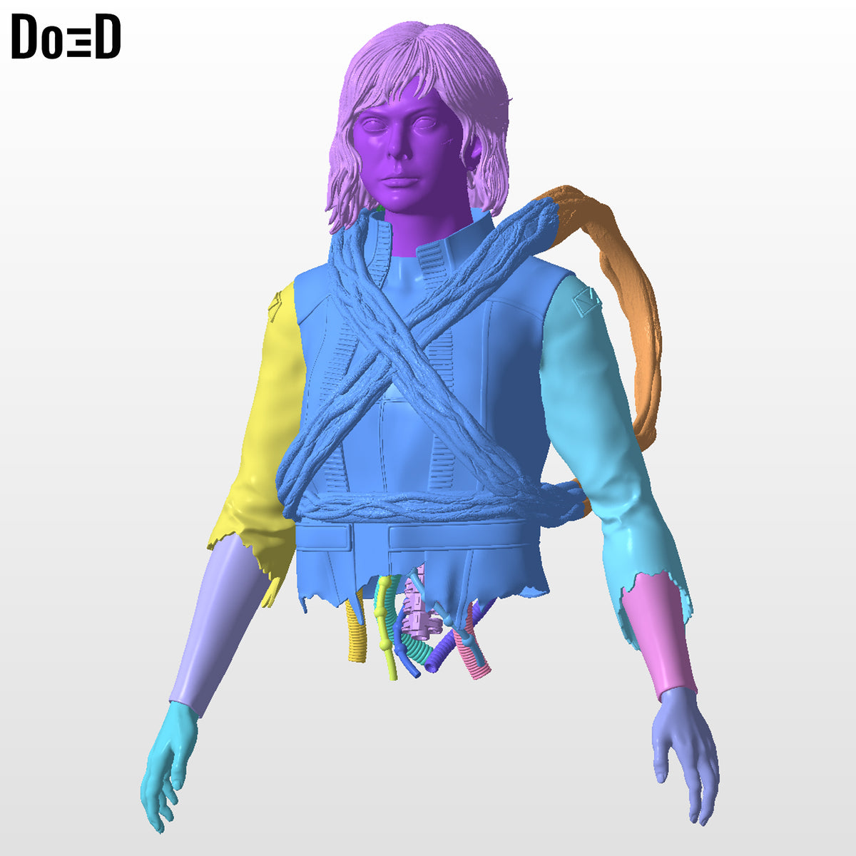Thia Back Pack Predator Badlands Cosplay Prop 3D Printable Model STL File #T173