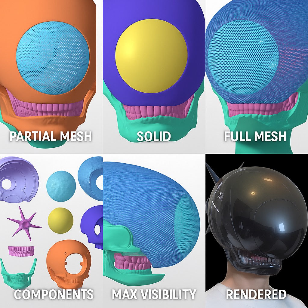 Bomb Devil Helmet Reze Female Girl Chainsaw Man 3D Printable Model STL File #BD3