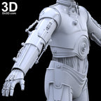 C-3PO C3PO Star Wars V: The Empire Strikes Back ESB 3D Printable Model STL #3959