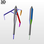 Batman Gauntlet with grapple gun with hinges and slider 3D Printable Model #TB71