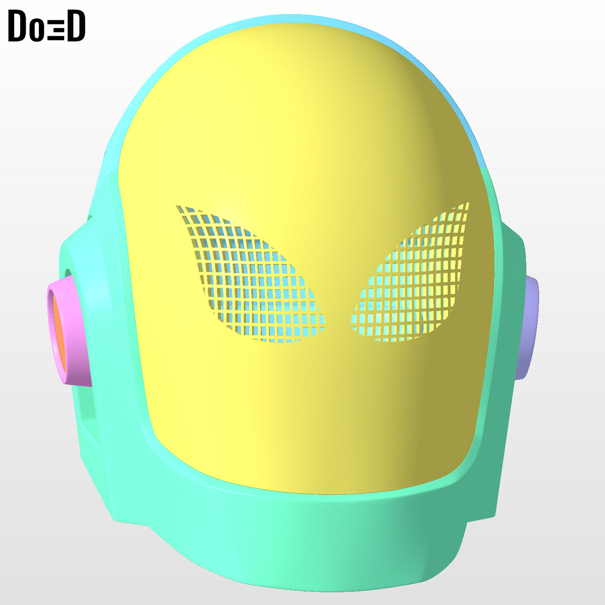 Daft Punk Gold Guy-Manuel de Homem-Christo Helmet | 3D Printable Model #DP88