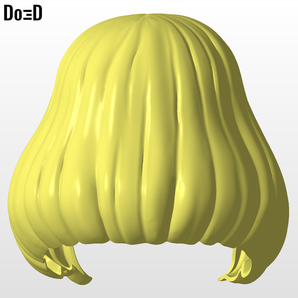 He-Man Meme Hair Wig Masters of the Universe MOTU 3D Printable Model STL #HH414