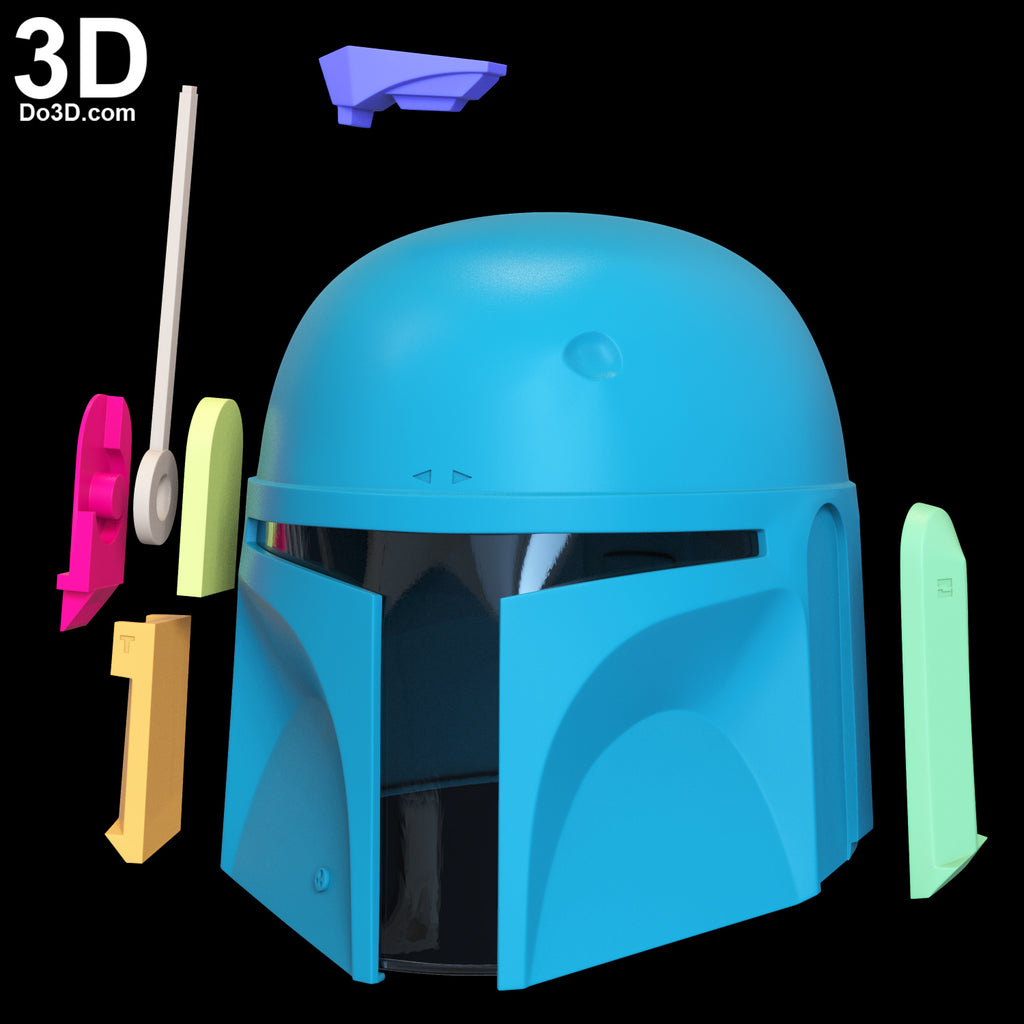 Boba Fett Star Wars Helmet (From Mandalorian) | 3D Printable Model STL File #BF1