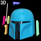 Boba Fett Star Wars Helmet (From Mandalorian) | 3D Printable Model STL File #BF1