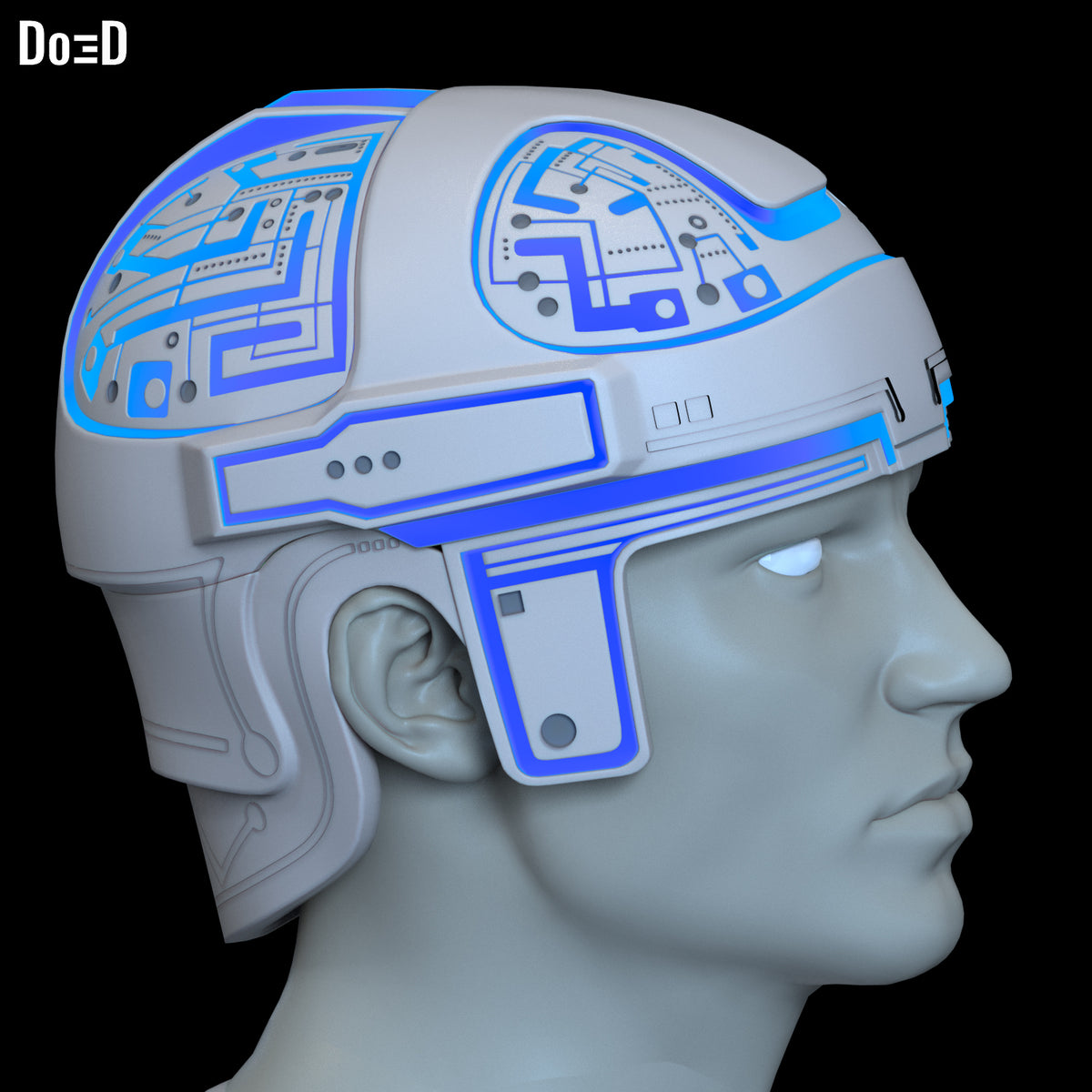 Tron 1982 Helmet OG Classic Alan Bradley | 3D Printable Model #OGT12