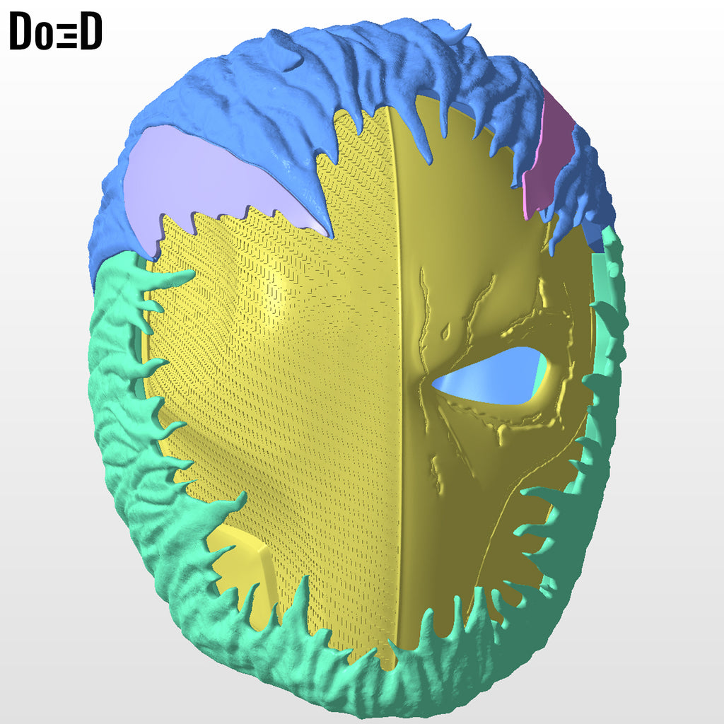 Venomized Deathstroke Helmet Venom STL 3D Printable Model STL #VD22