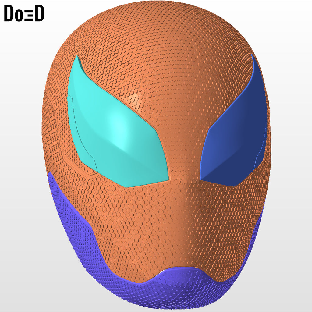 Iron Spider Red and Gold Spider-man Helmet | 3D Printable Model STL #R259
