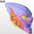 Green Goblin OG Helmet (Swappable Face) | 3D Printable Model STL File #GGS5