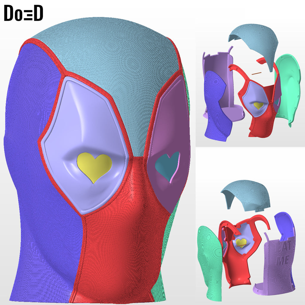 Deadpool Popcorn Bucket / Container 3D Printable Model File STL #PB95