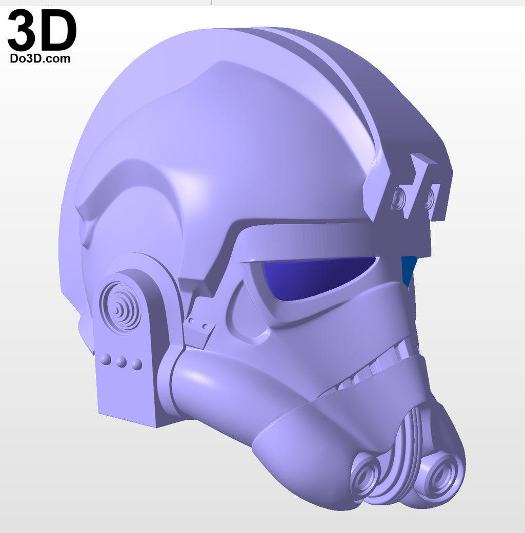 Tie Fighter Pilot Classic Helmet from Star Wars | 3D Model Project #5230