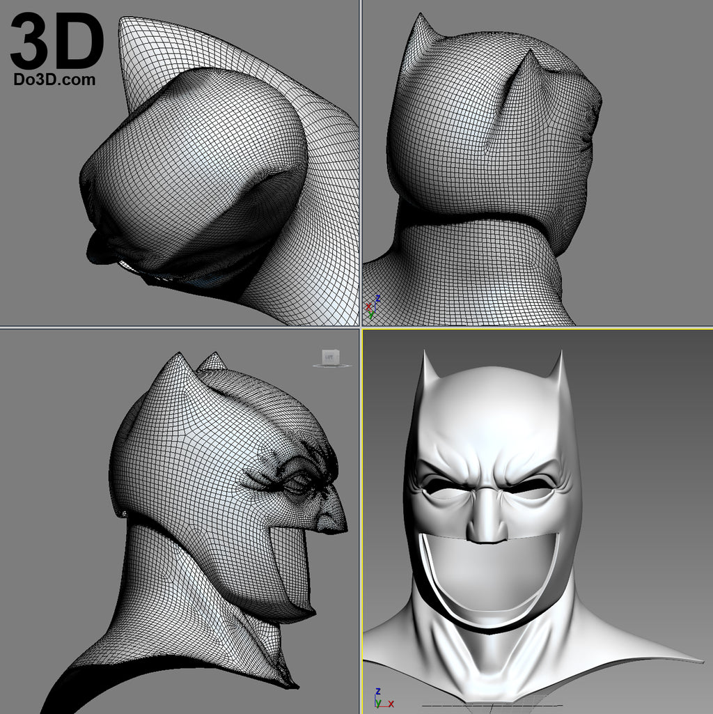 Batman V. Superman Cowl, Belt, Gauntlet, Glove DOJ 3D Printable Model Set #1546