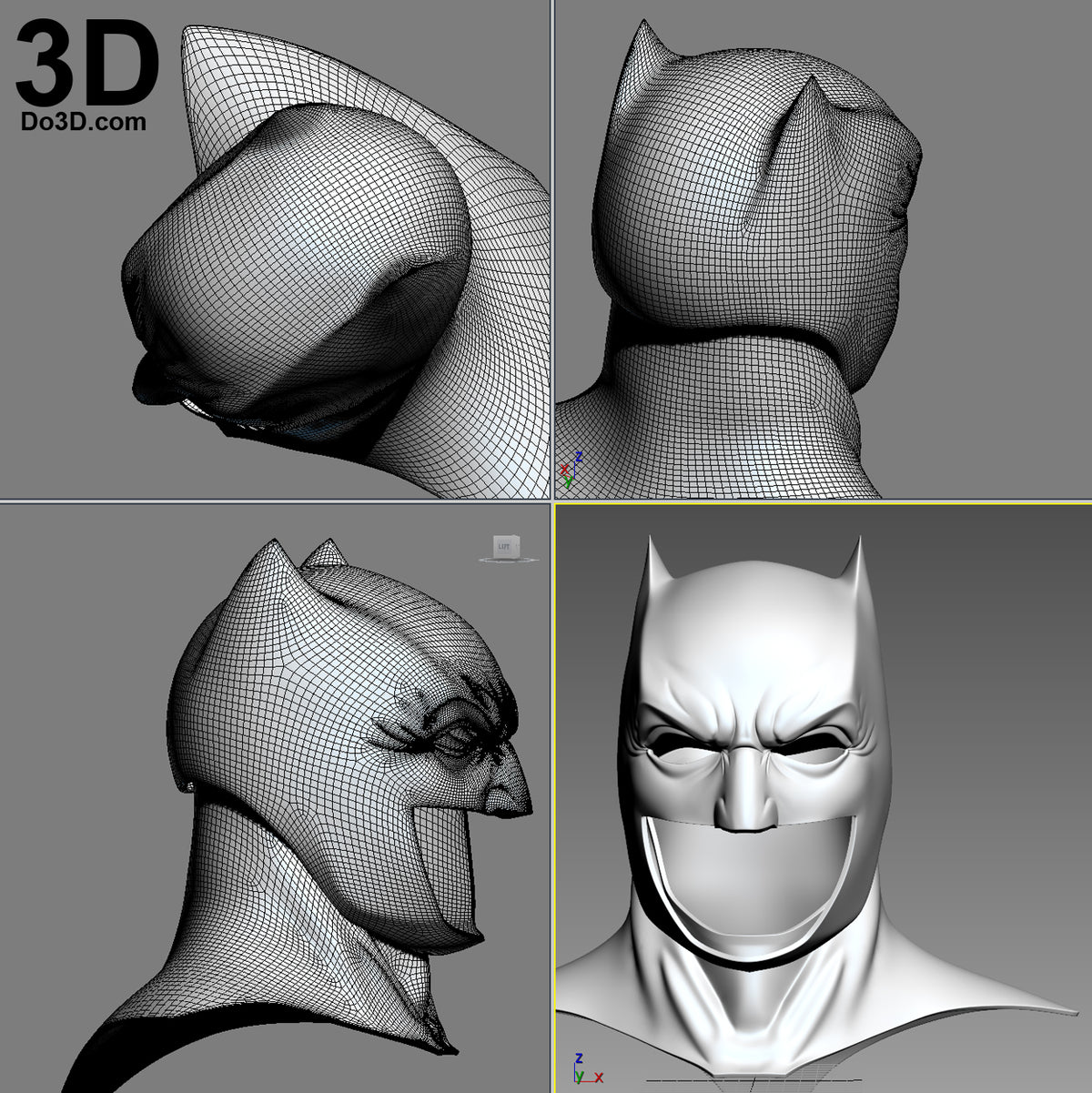 Batman V. Superman Cowl, Belt, Gauntlet, Glove DOJ 3D Printable Model Set #1546