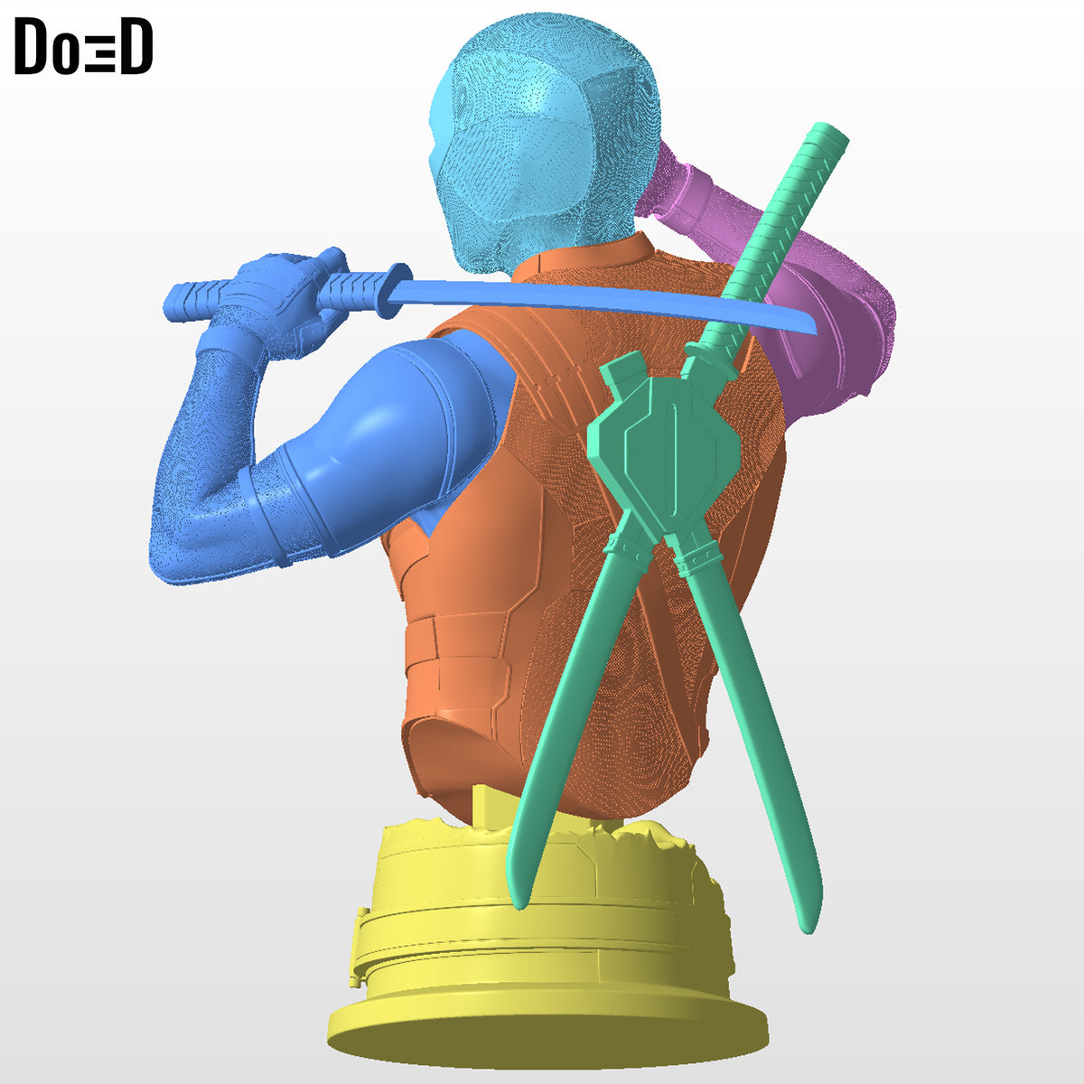 Thumb Up Deadpool Bust Life Size 1:1 Statue Figure | 3DPrintable Model #D2929