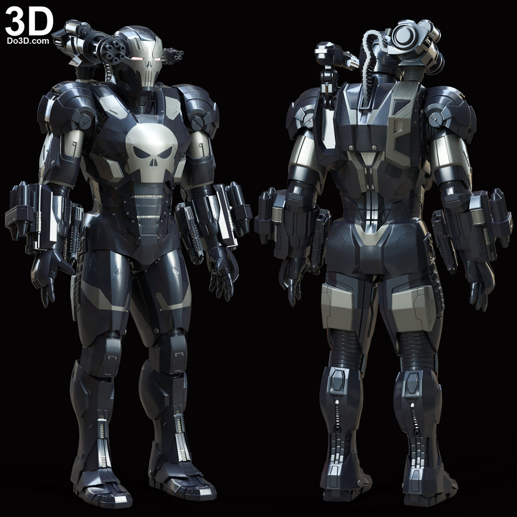 The Punisher War Machine Armor Suit | 3D Model Project #6000