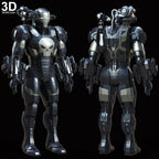 The Punisher War Machine Armor Suit | 3D Model Project #6000