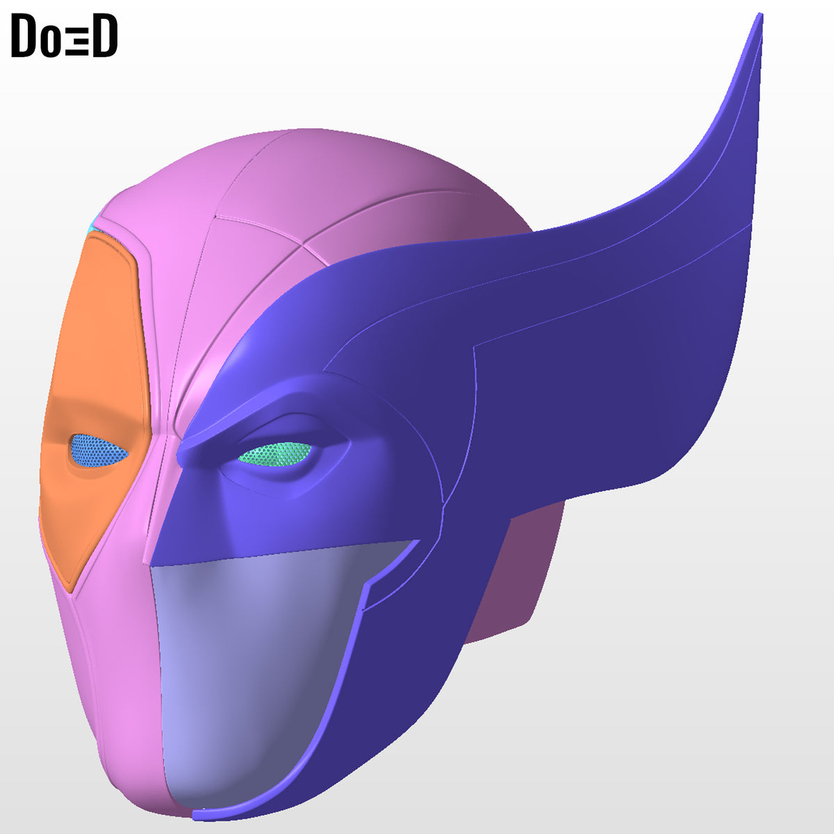 DEX Wolverine Deadpool Mashup Helmet | 3D Printable Model Print File #MU11