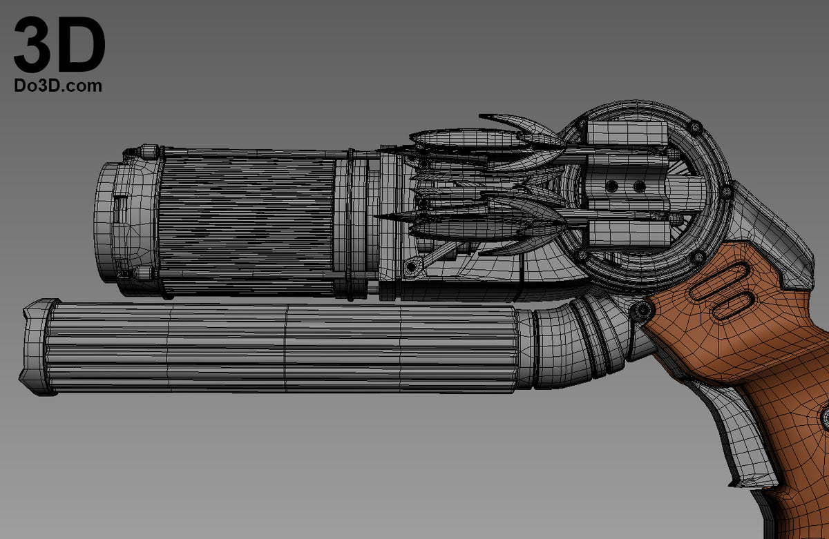 Grapple Blaster Gun From Batman v Superman BVS | 3D Model Project #264