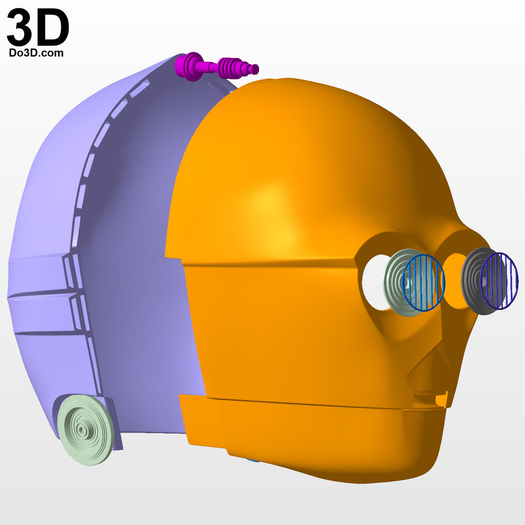 C-3PO C3PO Star Wars V: The Empire Strikes Back ESB 3D Printable Model STL #3959