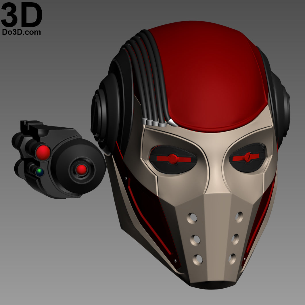 Deadshot Helmet Injustice 2 Mask, Cowl | 3D Printable Model Print STL File #1282