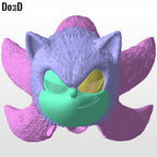 Gold Sonic 3 Helmet 3D Model STL File #GS11