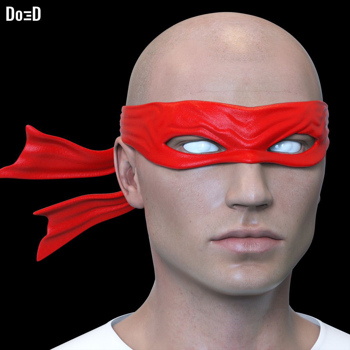 Teenage Mutant Ninja Turtles 1990 Mask 3D Printable Model Raphael #TMNT90
