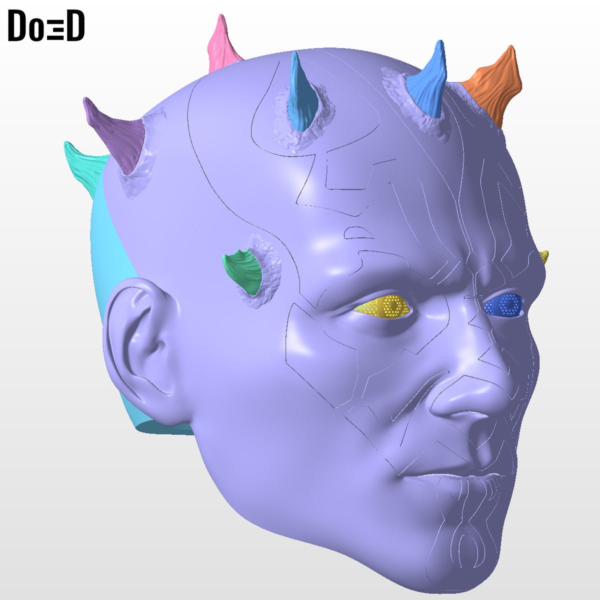 Darth Maul Classic Helmet Star Wars | 3D Printable Model Print STL File #DM3719