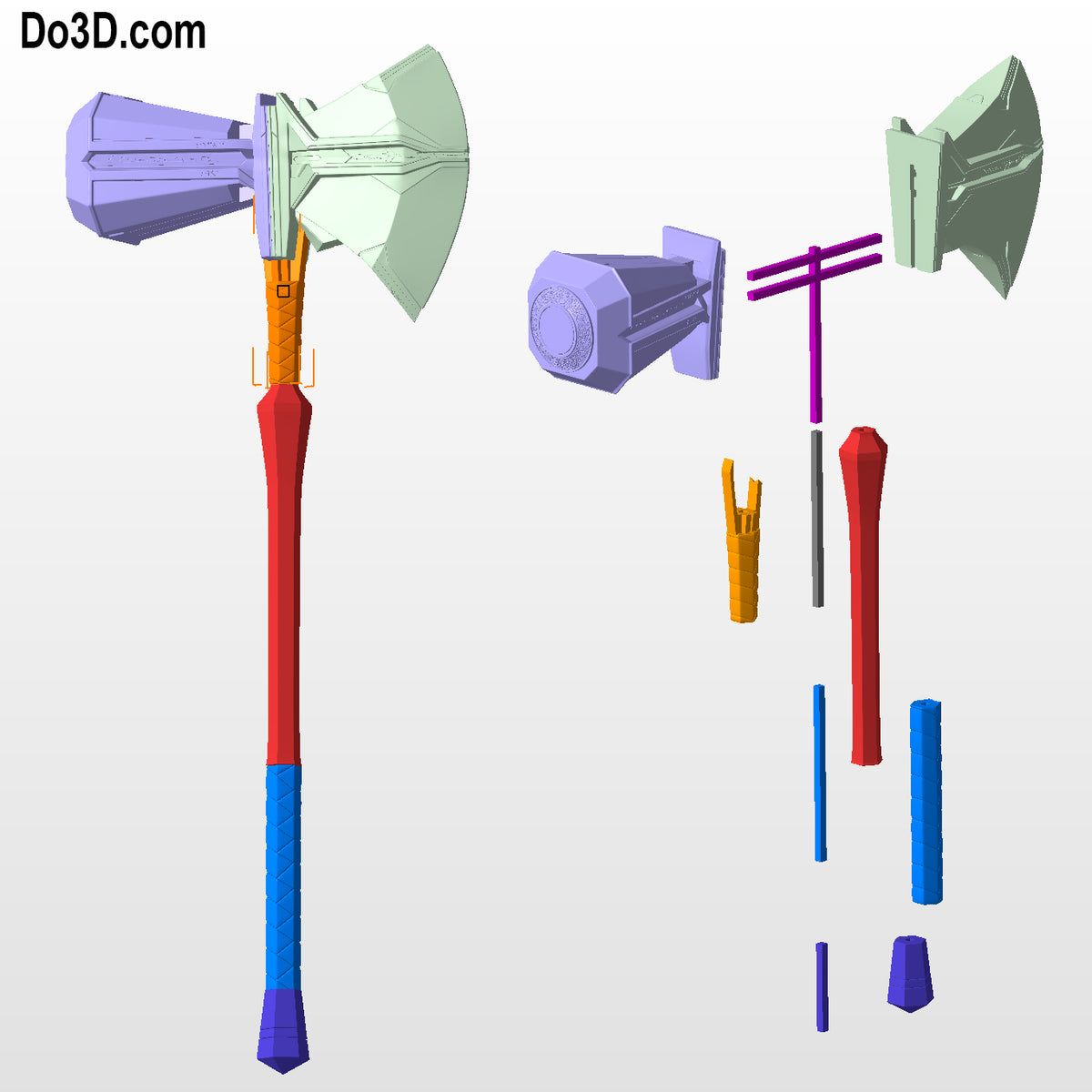 Thor's Asgardian Stormbreaker Axe | 3D Model Project #5938