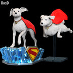 Krypto the Superdog Statue Life Size & Custom Scale STL 3D Printable Model #KS31