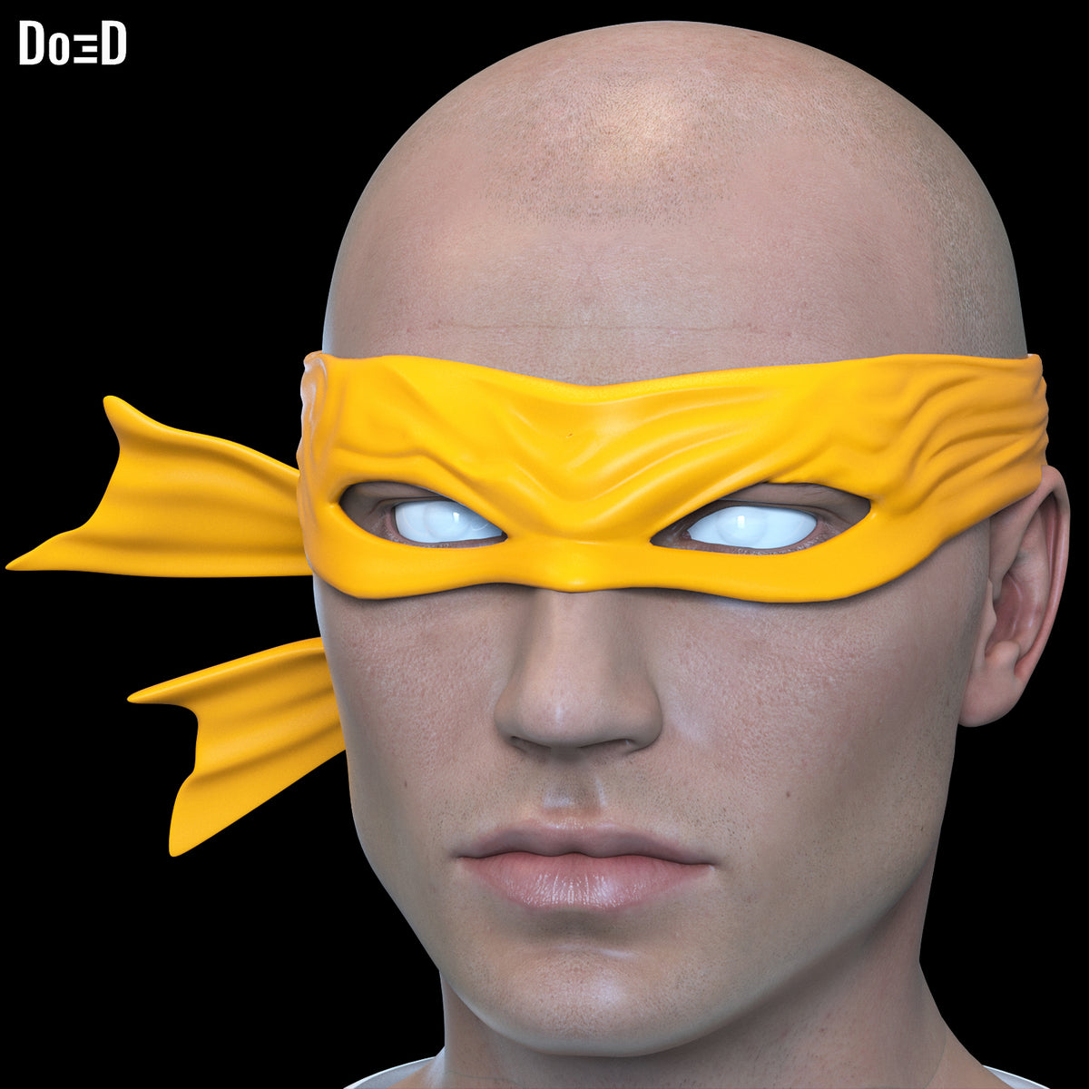 Teenage Mutant Ninja Turtles 1990 Mask 3D Printable Model Michelangelo #TMNT93