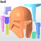 Heavy Infantry Mandalorian Helmet Paz Vizla | 3D Printable Model STL File #6282