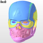 Zombie Captain America Helmet | 3D Printable Model STL #ZCT741