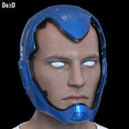 Bundle Blue Beetle Helmet V2 + Battle Damages Skull 3D Printable Model STL #SB25