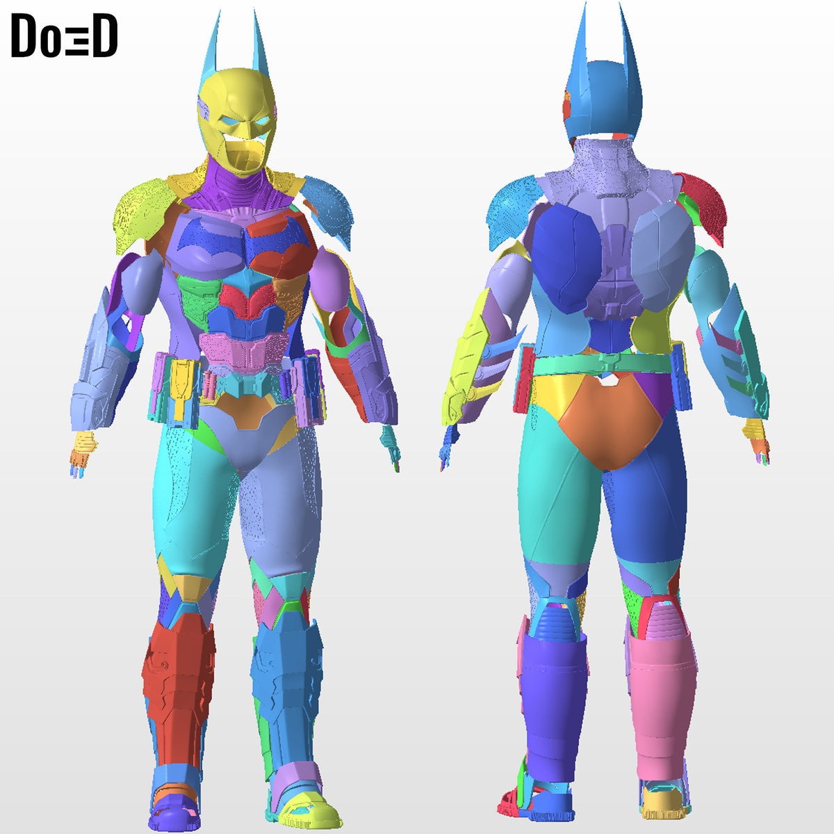 Batman Arkham Knight Batsuit Full Body Armors 3D Printable Model Print File #321