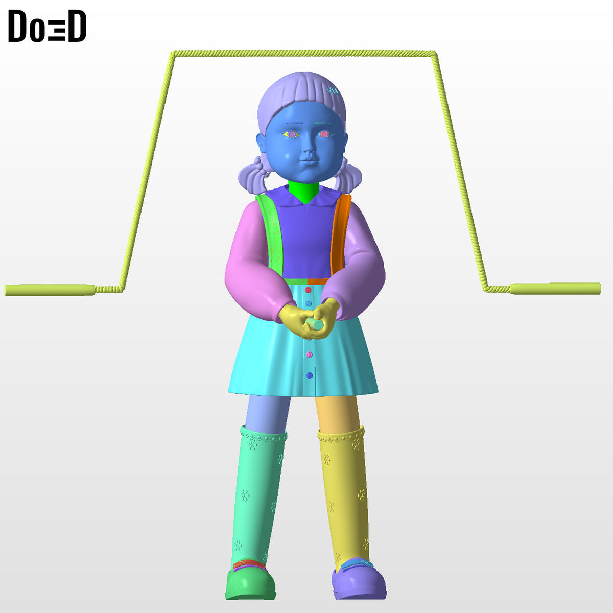 Young-hee Rope Holding Statue Figure Squid Game Season 3 | 3D Print File #YH163