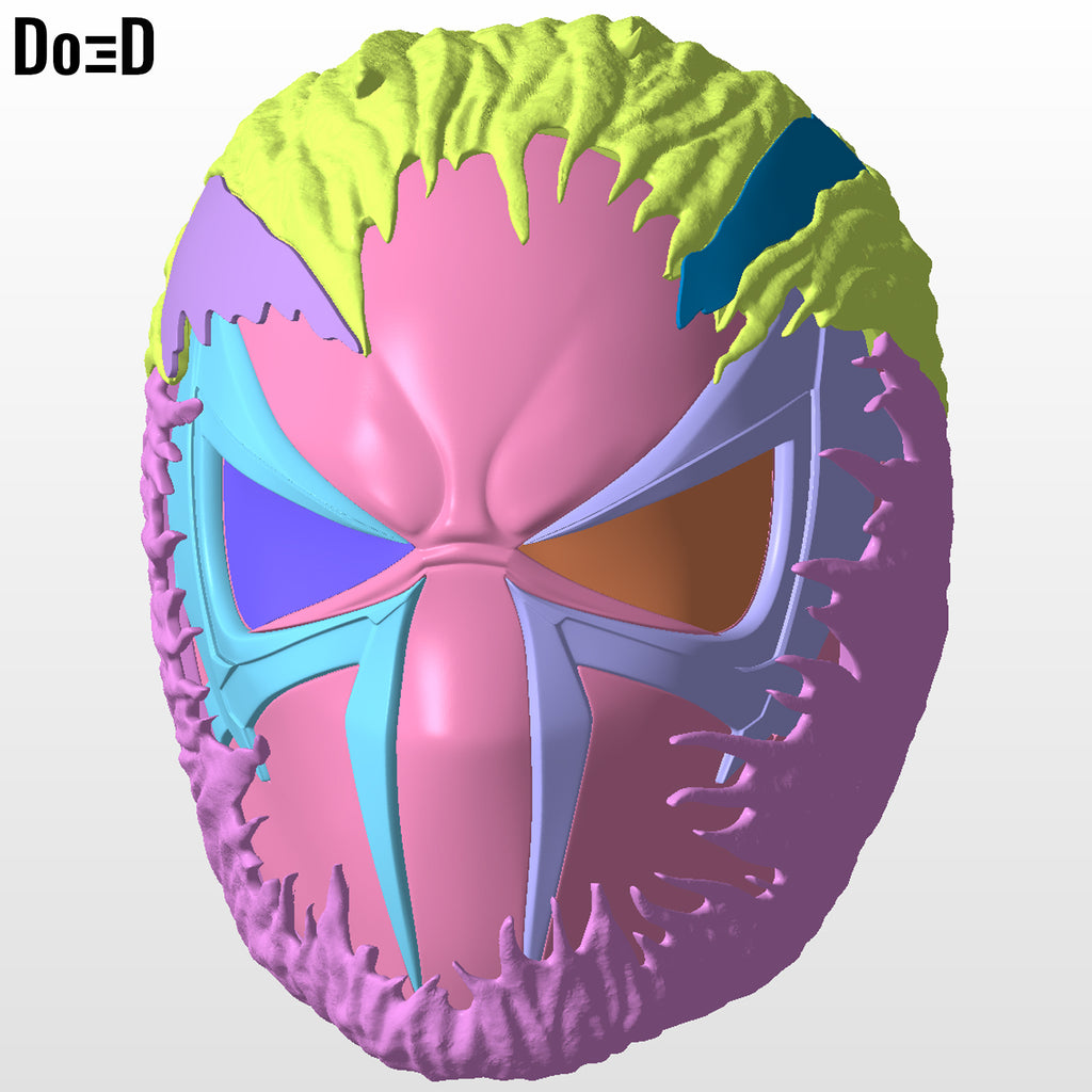 Venomized Spider-man 2099 Helmet Venom STL 3D Printable Model STL #VS2099