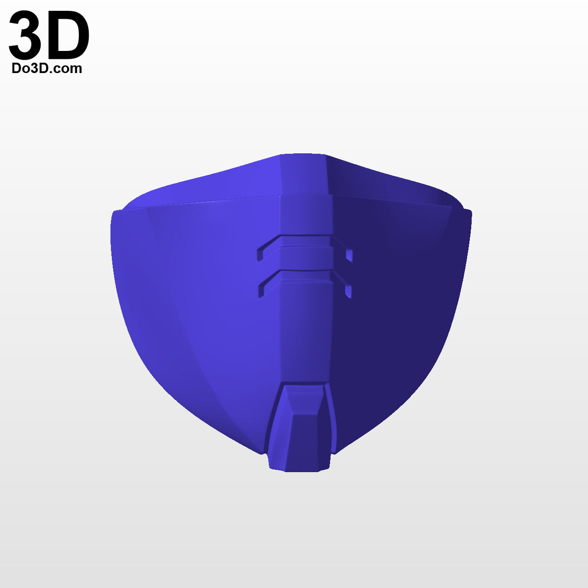 RX-0 Unicorn Gundam Style Face Mask Covering | 3D Printable Model #F6