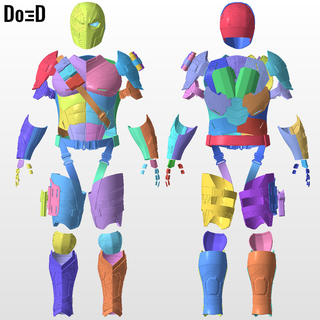 Deathstroke Justice League Costume Armor Suit | 3D Printable Model #DJ292