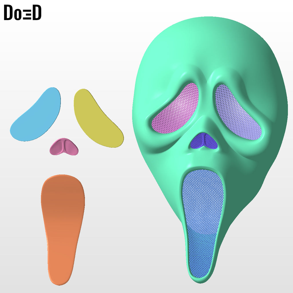 Scream 7 Ghostface Mask Halloween 3D Printable Model STL File #GFH2