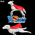 Krypto the Superdog Statue Life Size & Custom Scale STL 3D Printable Model #KS31