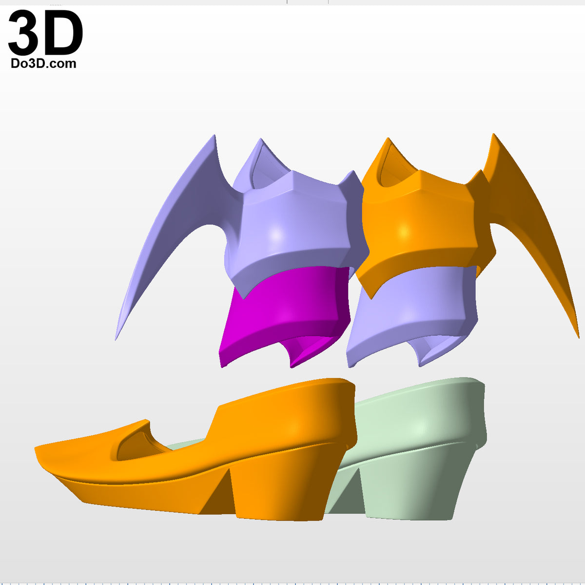 Aqua KH3 Ankle & Shoes Kingdom Hearts Birth by Sleep,  3D Model Project #5398