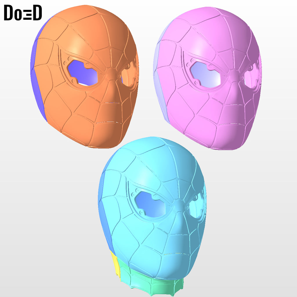 Iron Spider Endgame Spider-man Face Shell Helmet 3D Printable Model STL #4544