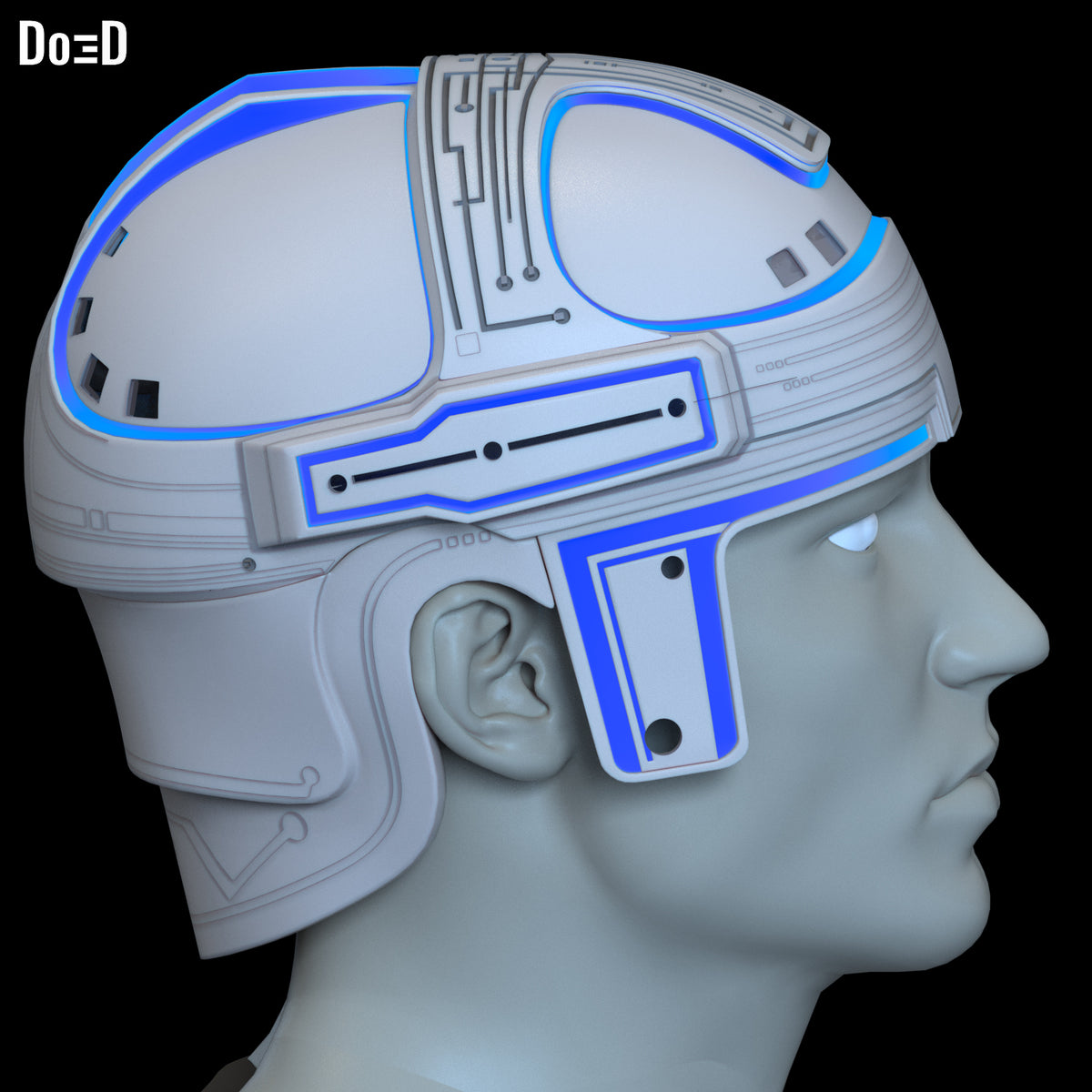 Tron 1982 Helmet OG Classic Kevin Flynn | 3D Printable Model #OGT13