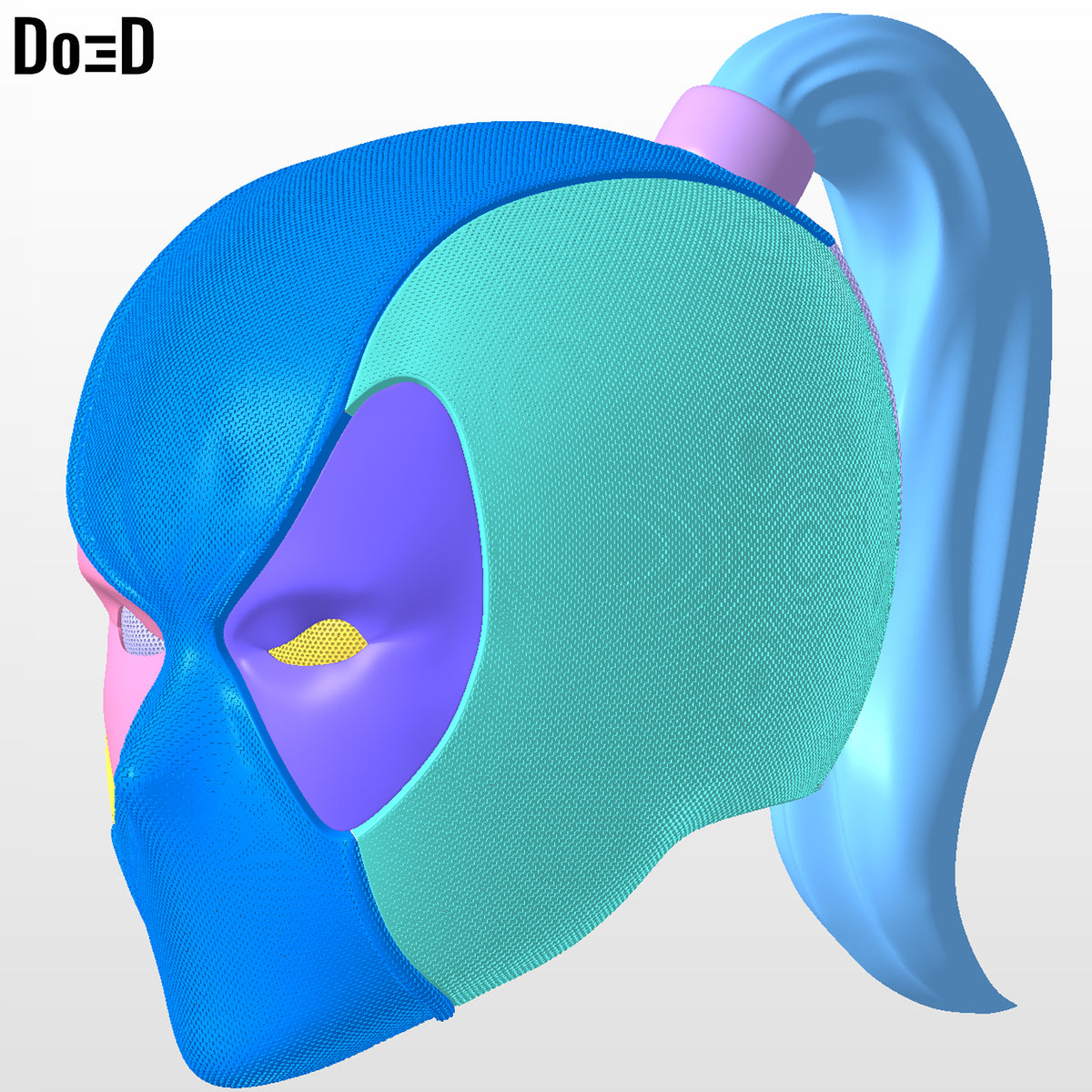 Lady Deadpool helmet | 3D printable model file #LD19