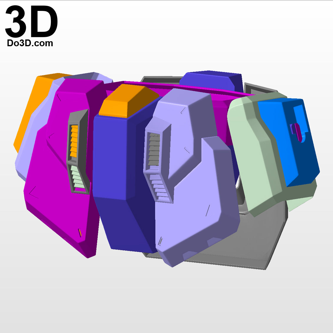 RX-178 Gundam Mk-II Full Body Armor | 3D Model Project #3428