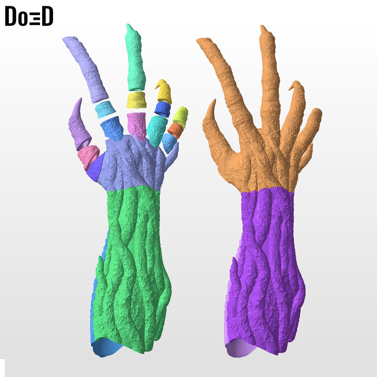 Vecna Gauntlet Stranger Things Wearable Hand 3D Printable Model STL File #VG261